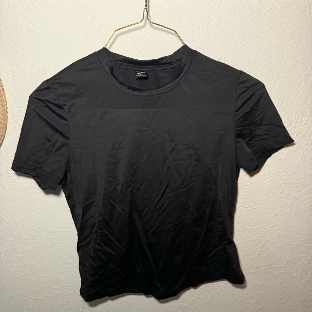 SHEIN Women's Classic Black Short Sleeve Tee